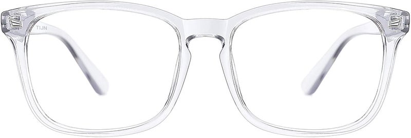 TIJN Blue Light Blocking Glasses for Women Men Clear Frame Square Nerd Eyeglasses Anti Blue Ray Computer Screen Glasses - Image 1